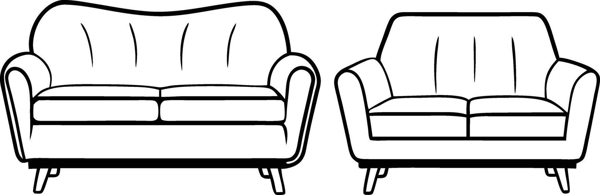 Chic Couch Artwork vector