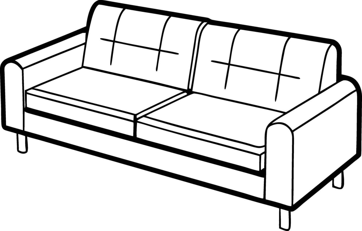 Cozy Couch Art vector