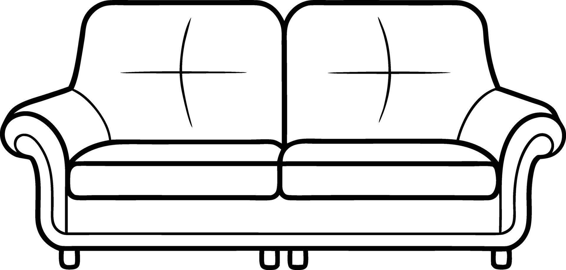 Minimalist Sofa Design vector