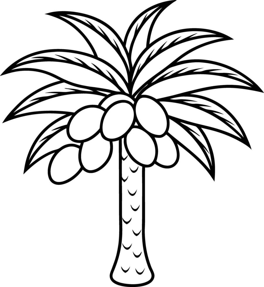 palm tree silhouette vector