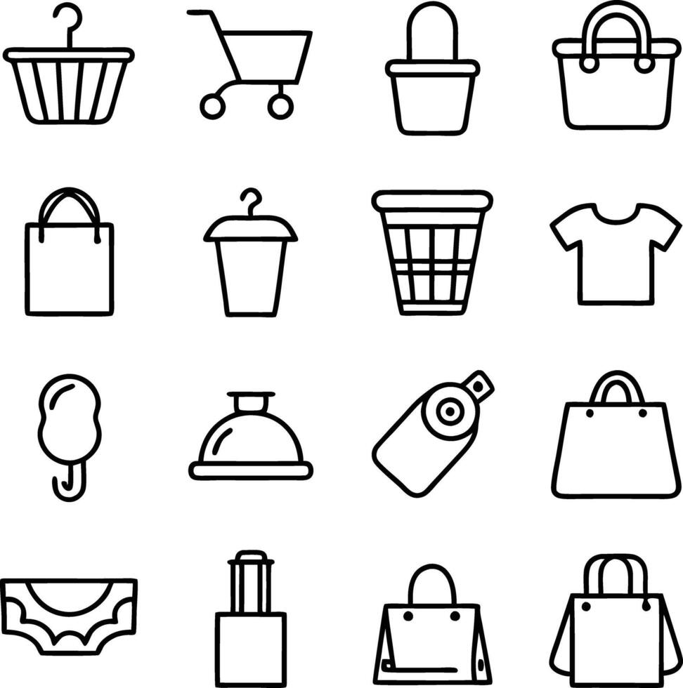 Essential Shopping Icon Series vector