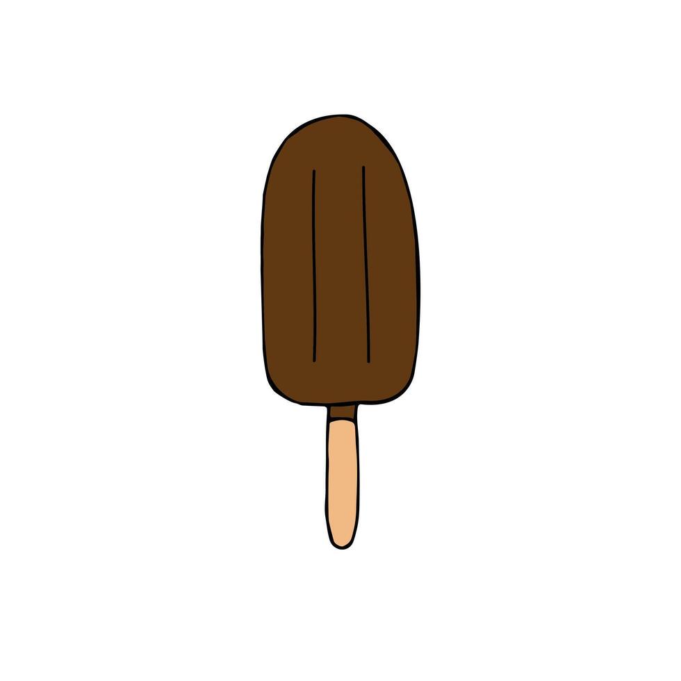 Hand drawn doodle sketch ice cream vector