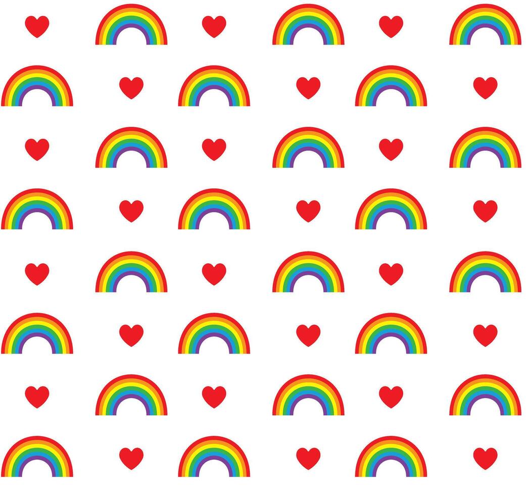 Seamless pattern of flat new lgbtq flag vector