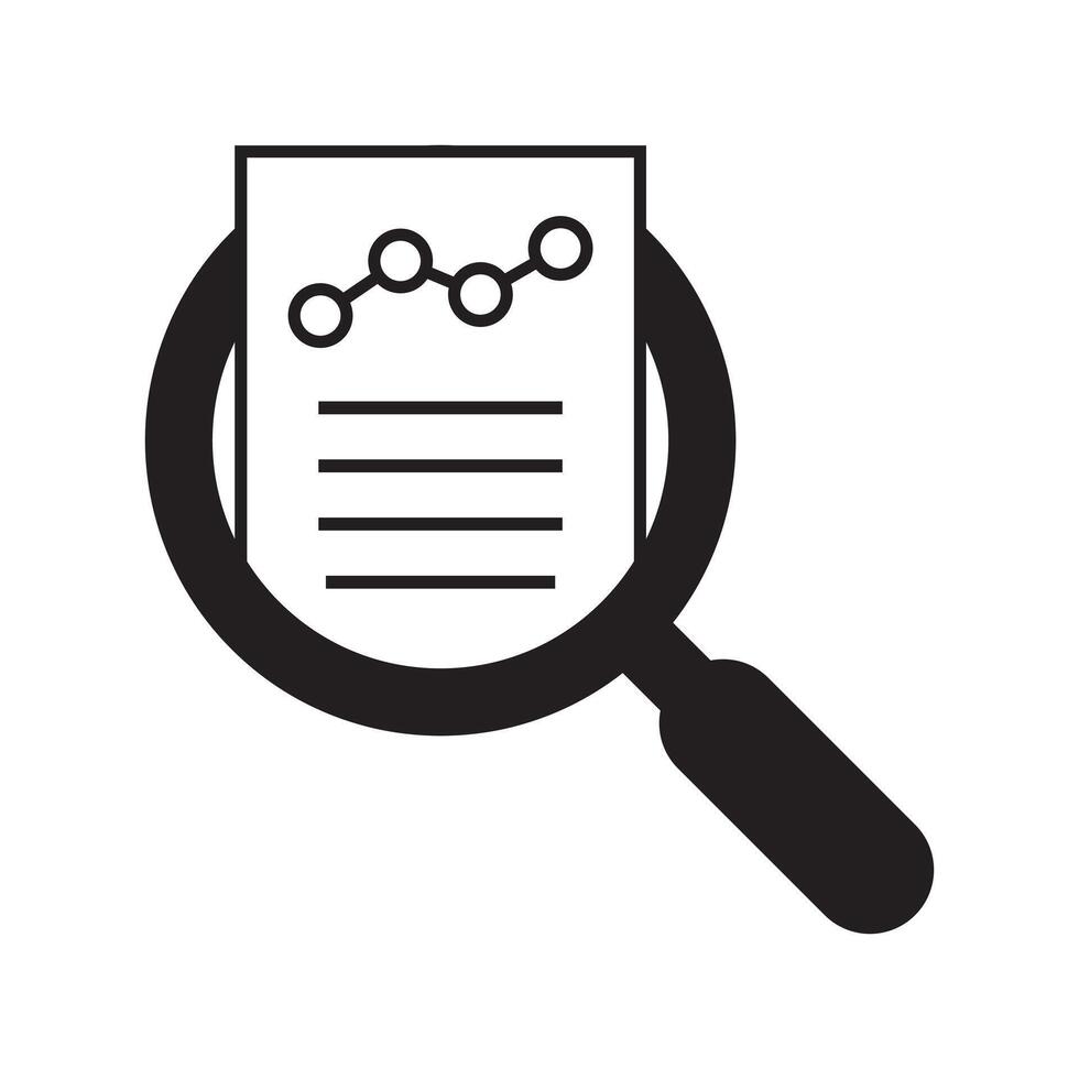 Audit and data analysis icon. Financial assessment icon. vector