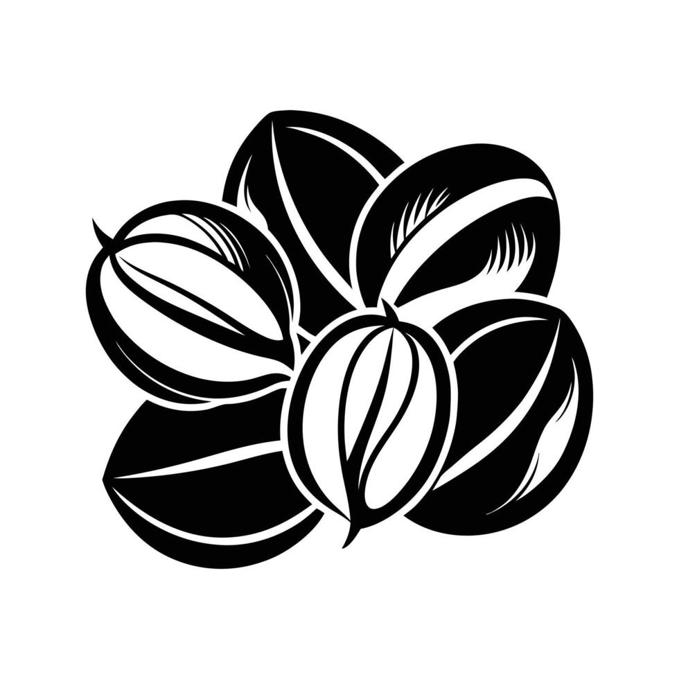 Minimalist Coffee Bean Silhouette for Craft Coffee and Roasting Business vector