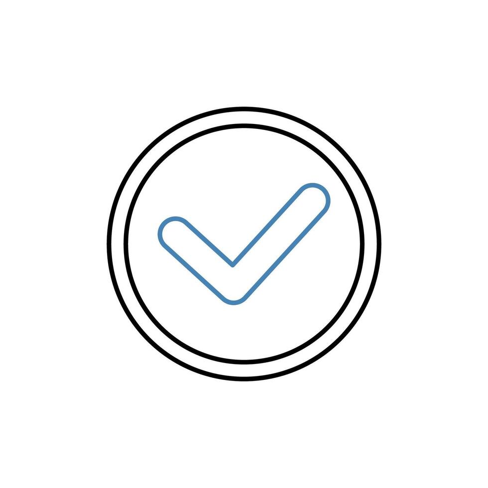check concept line icon. Simple element illustration. check concept outline symbol design. vector