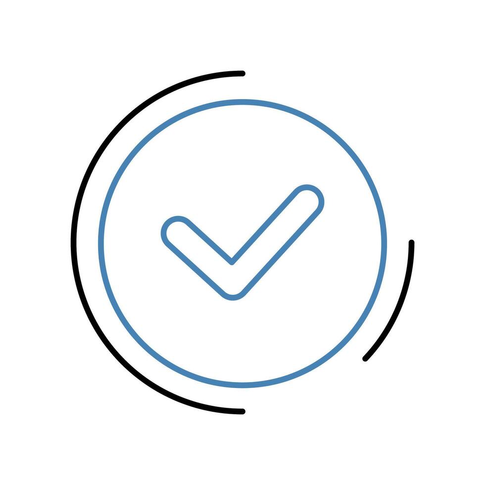 check concept line icon. Simple element illustration. check concept outline symbol design. vector