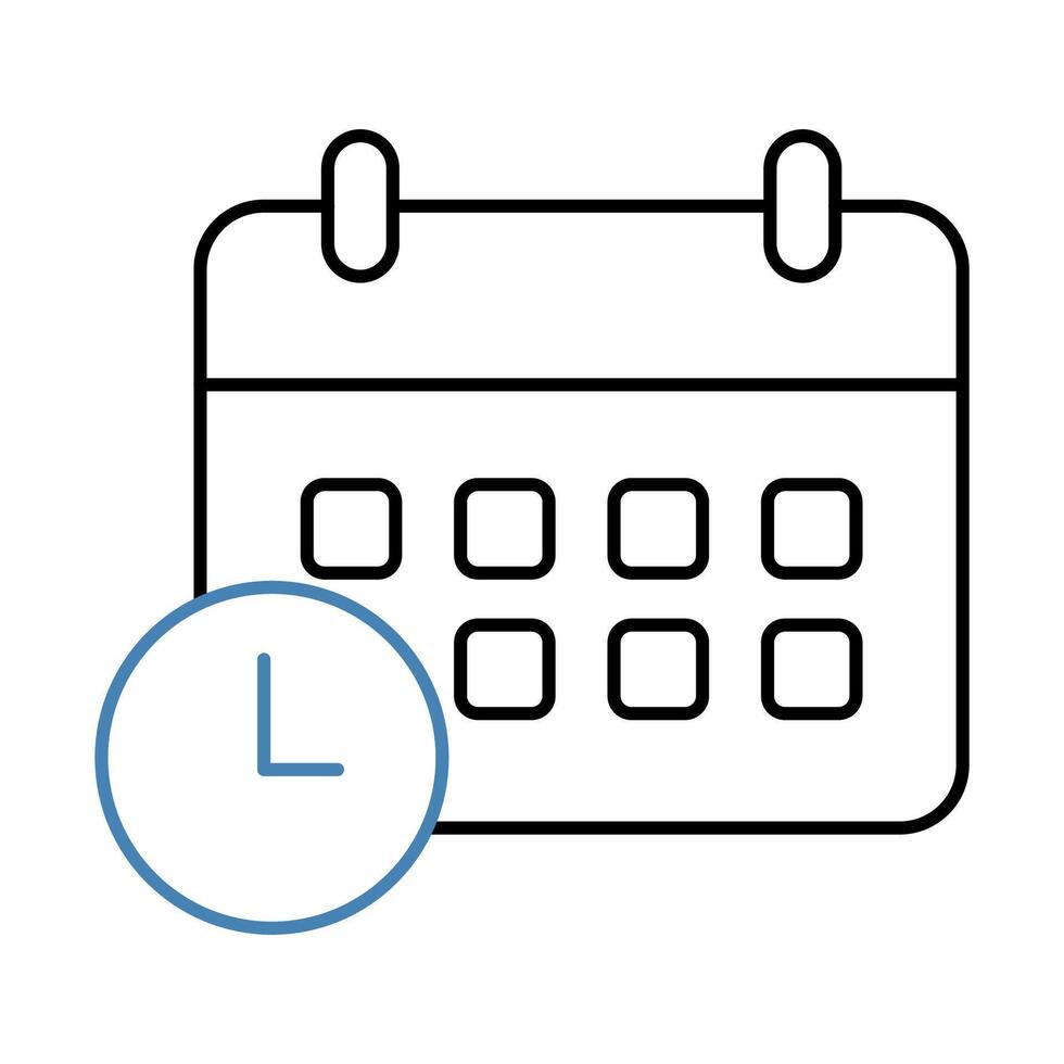 schedule concept line icon. Simple element illustration. schedule concept outline symbol design. vector