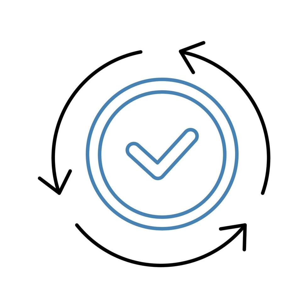 complete concept line icon. Simple element illustration. complete concept outline symbol design. vector