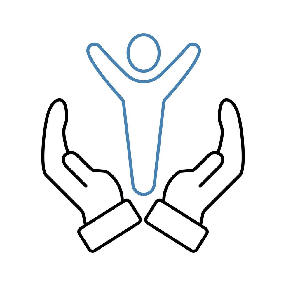 mankind concept line icon. Simple element illustration. mankind concept outline symbol design. vector