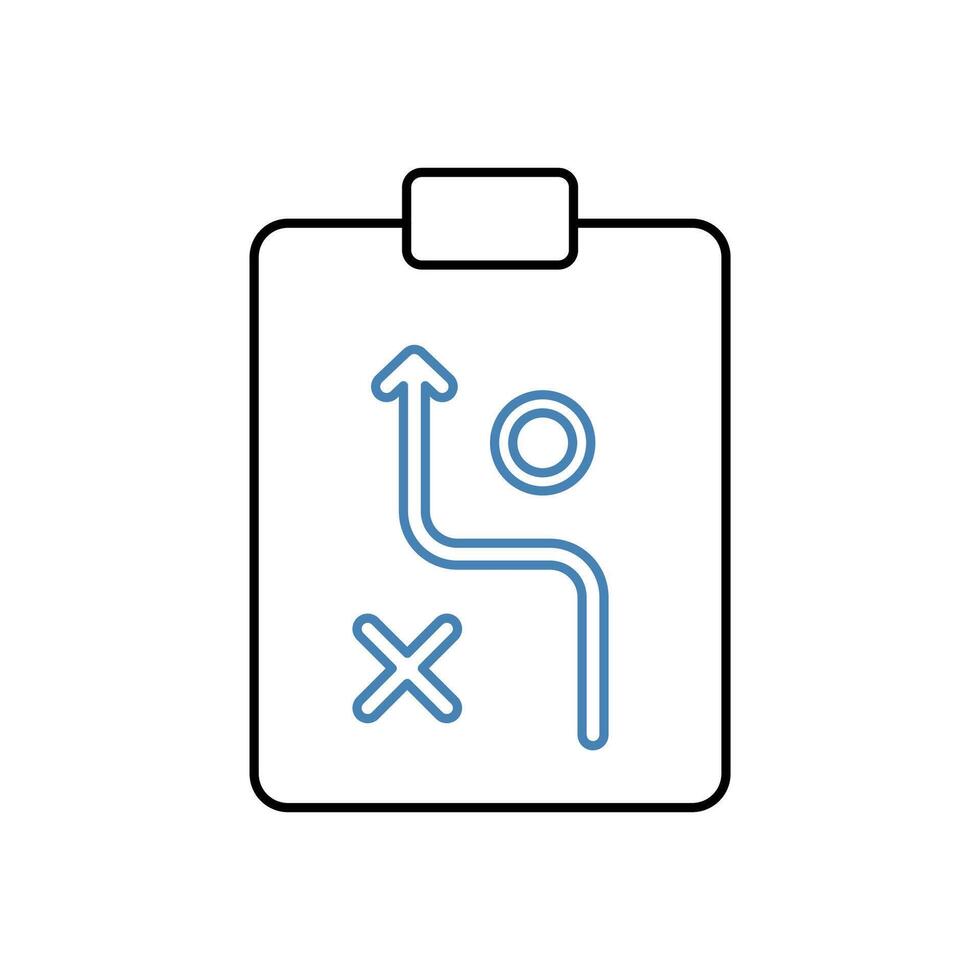 planning concept line icon. Simple element illustration. planning concept outline symbol design. vector