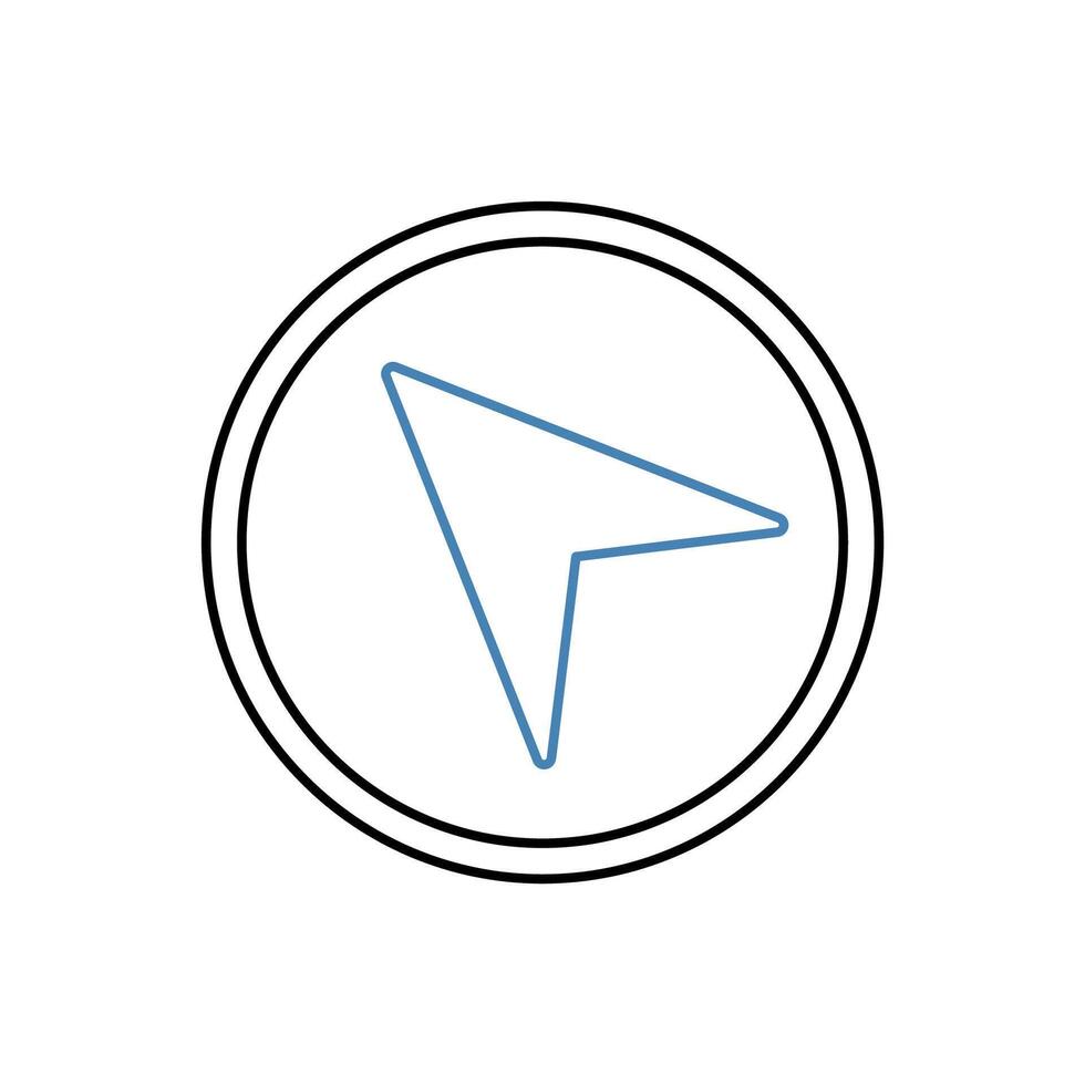 navigation concept line icon. Simple element illustration. navigation concept outline symbol design. vector