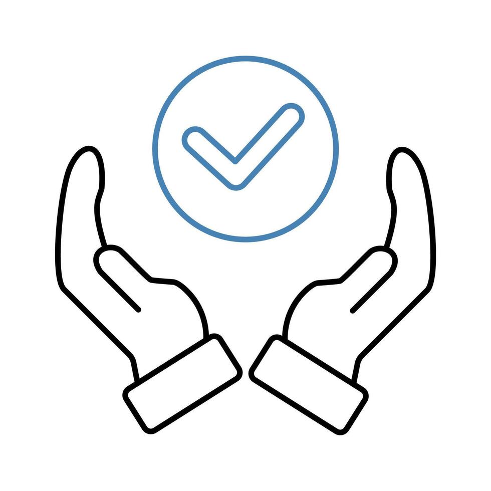 support concept line icon. Simple element illustration. support concept outline symbol design. vector