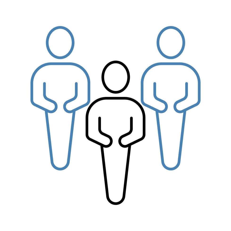 community concept line icon. Simple element illustration. community concept outline symbol design. vector
