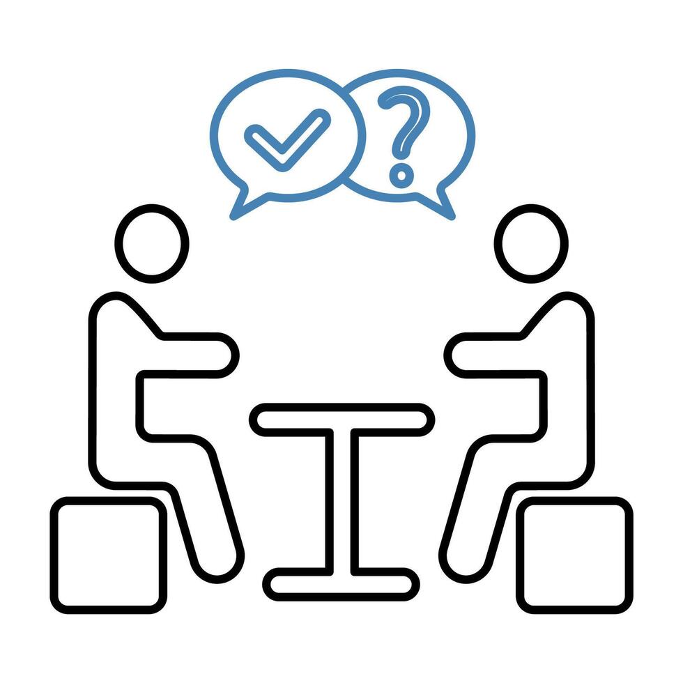 consultation concept line icon. Simple element illustration. consultation concept outline symbol design. vector