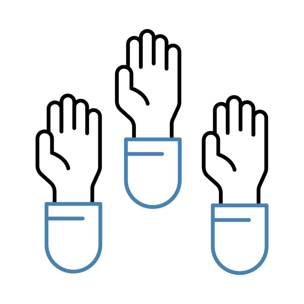 participation concept line icon. Simple element illustration. participation concept outline symbol design. vector