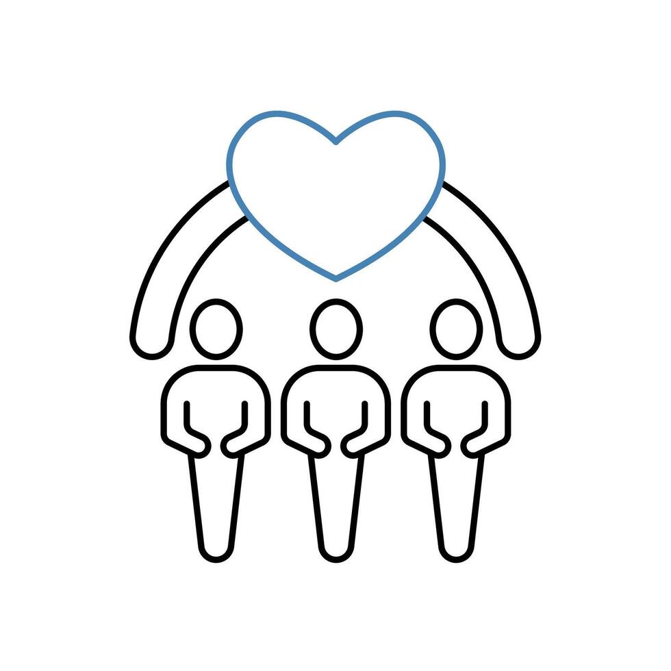 fellowship concept line icon. Simple element illustration. fellowship concept outline symbol design. vector