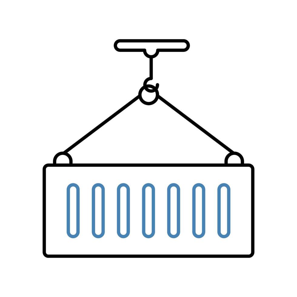 container concept line icon. Simple element illustration. container concept outline symbol design. vector