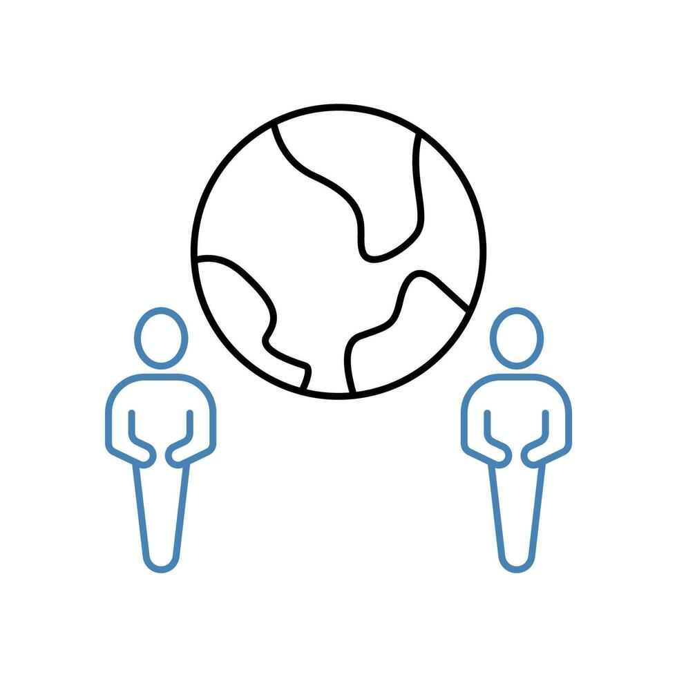 culture concept line icon. Simple element illustration.culture concept outline symbol design. vector