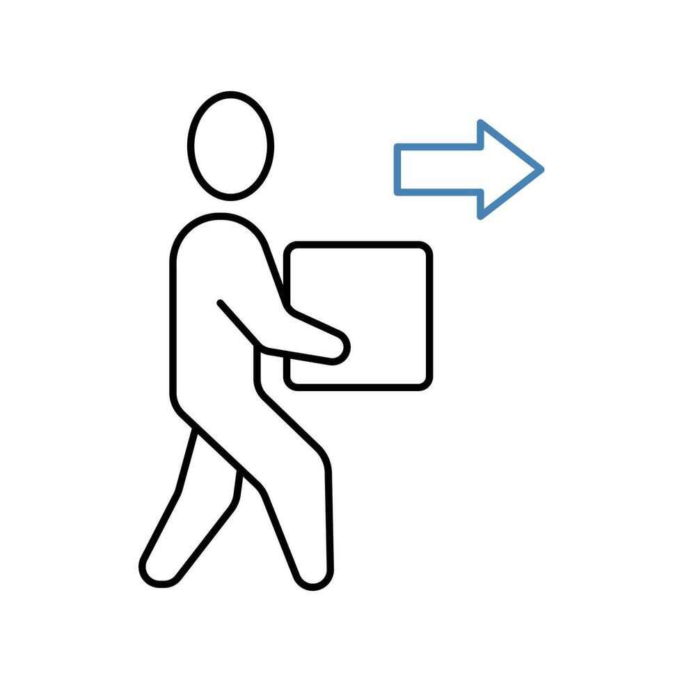 delivery concept line icon. Simple element illustration. delivery concept outline symbol design. vector