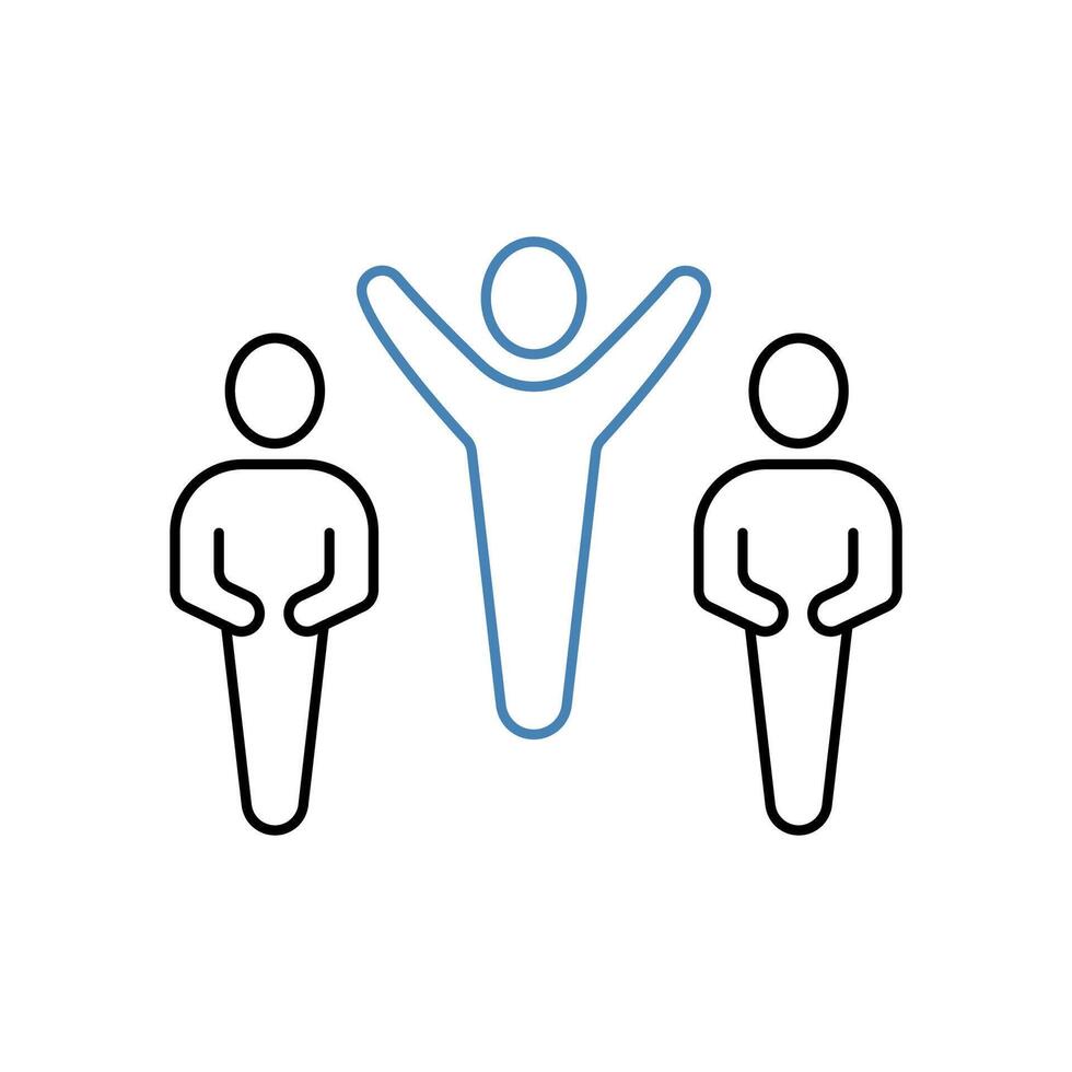 friendship concept line icon. Simple element illustration. friendship concept outline symbol design. vector