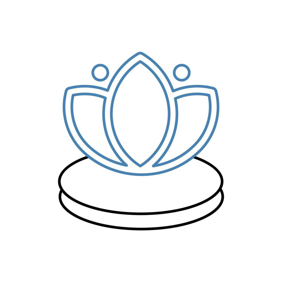 spa concept line icon. Simple element illustration. spa concept outline symbol design. vector