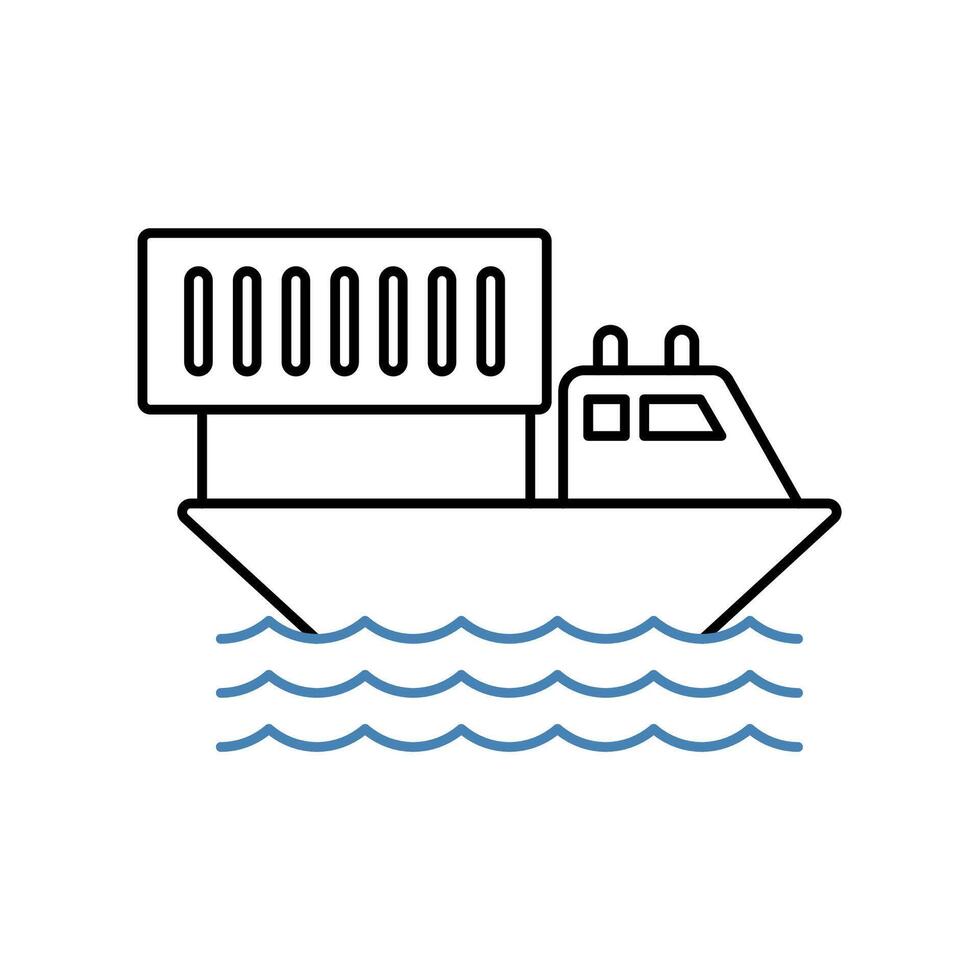 cargo concept line icon. Simple element illustration. cargo concept outline symbol design. vector