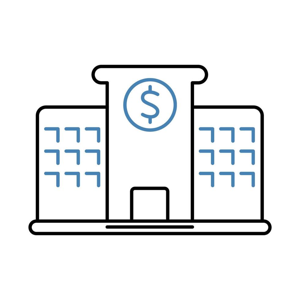 business firm concept line icon. Simple element illustration. business firm outline symbol design. vector