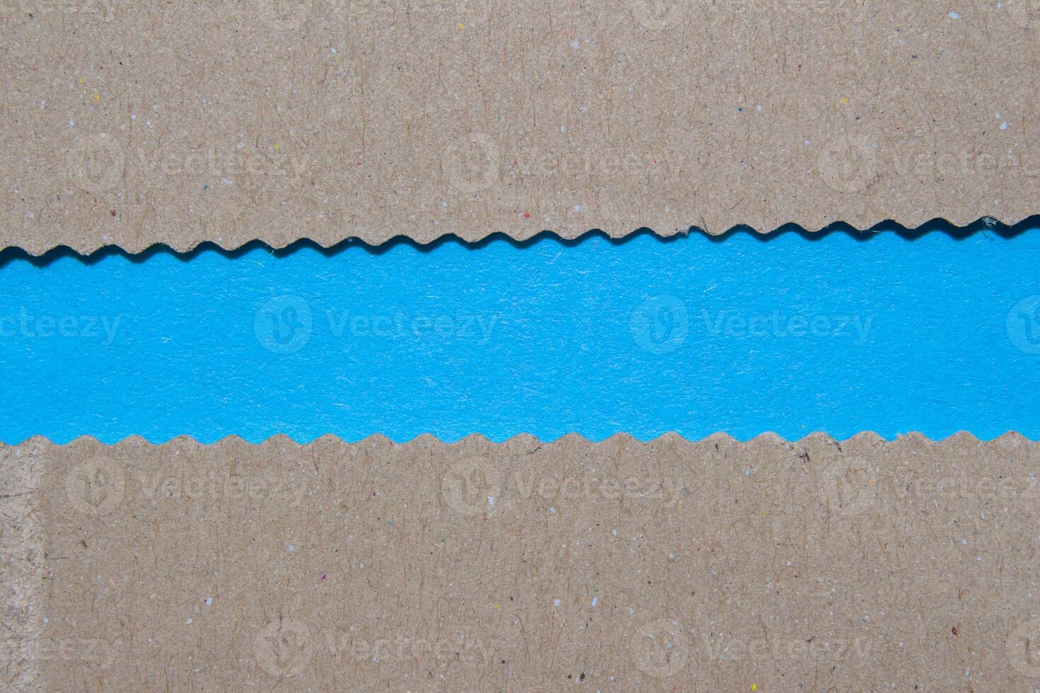 A piece of blue fabric with a white border photo