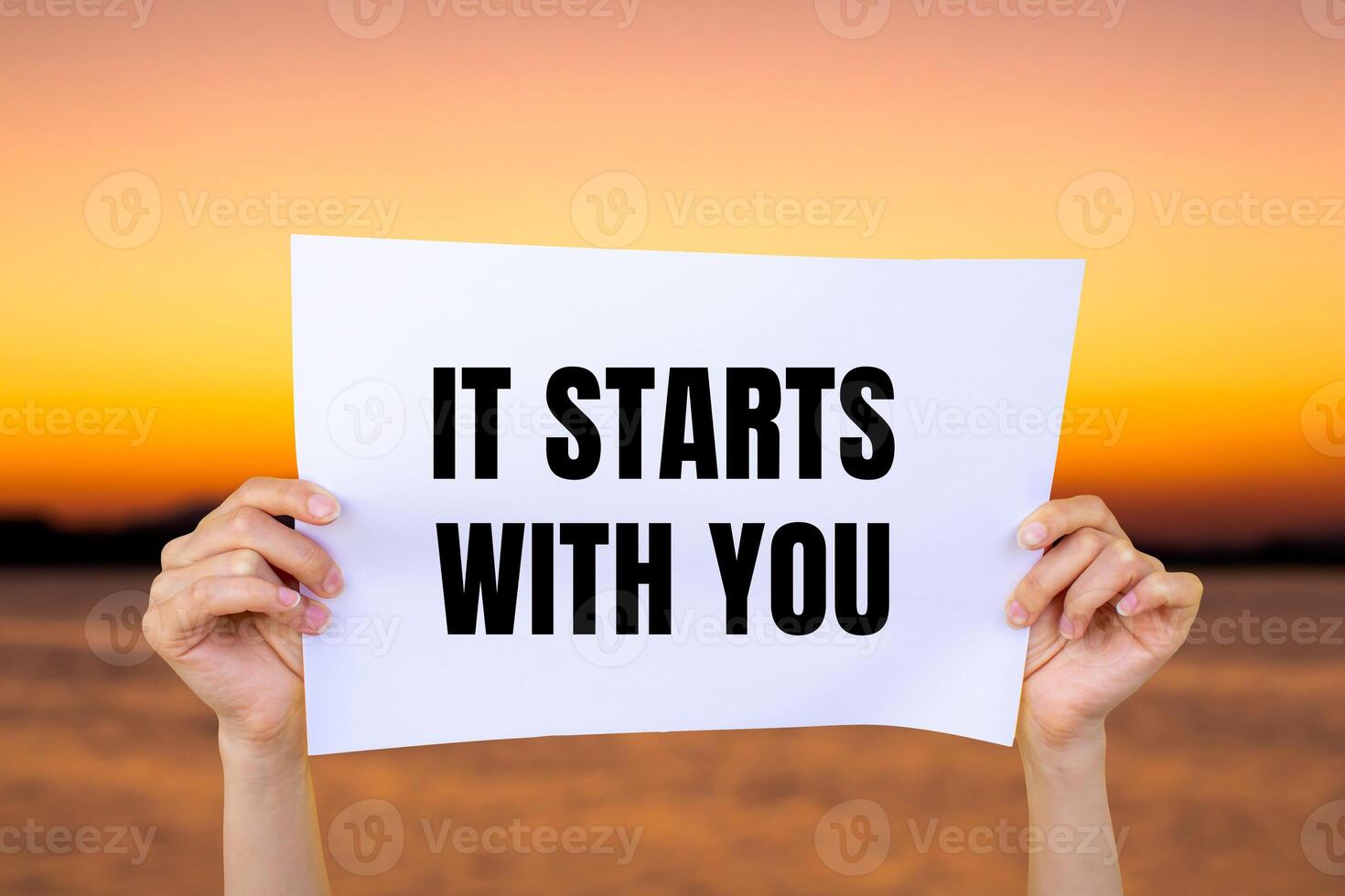 It starts with you concept photo