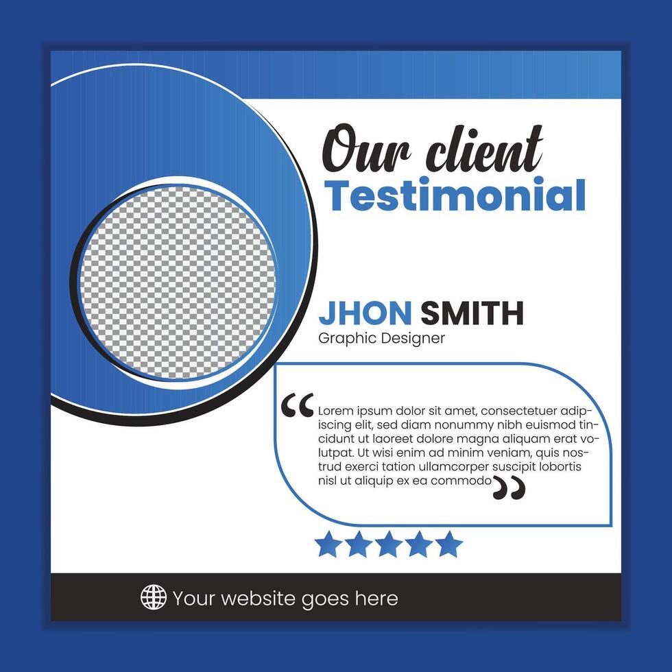 Creative Testimonial Template, Quote , What Our Clients Say , Infographic Template Editable Illustration. vector
