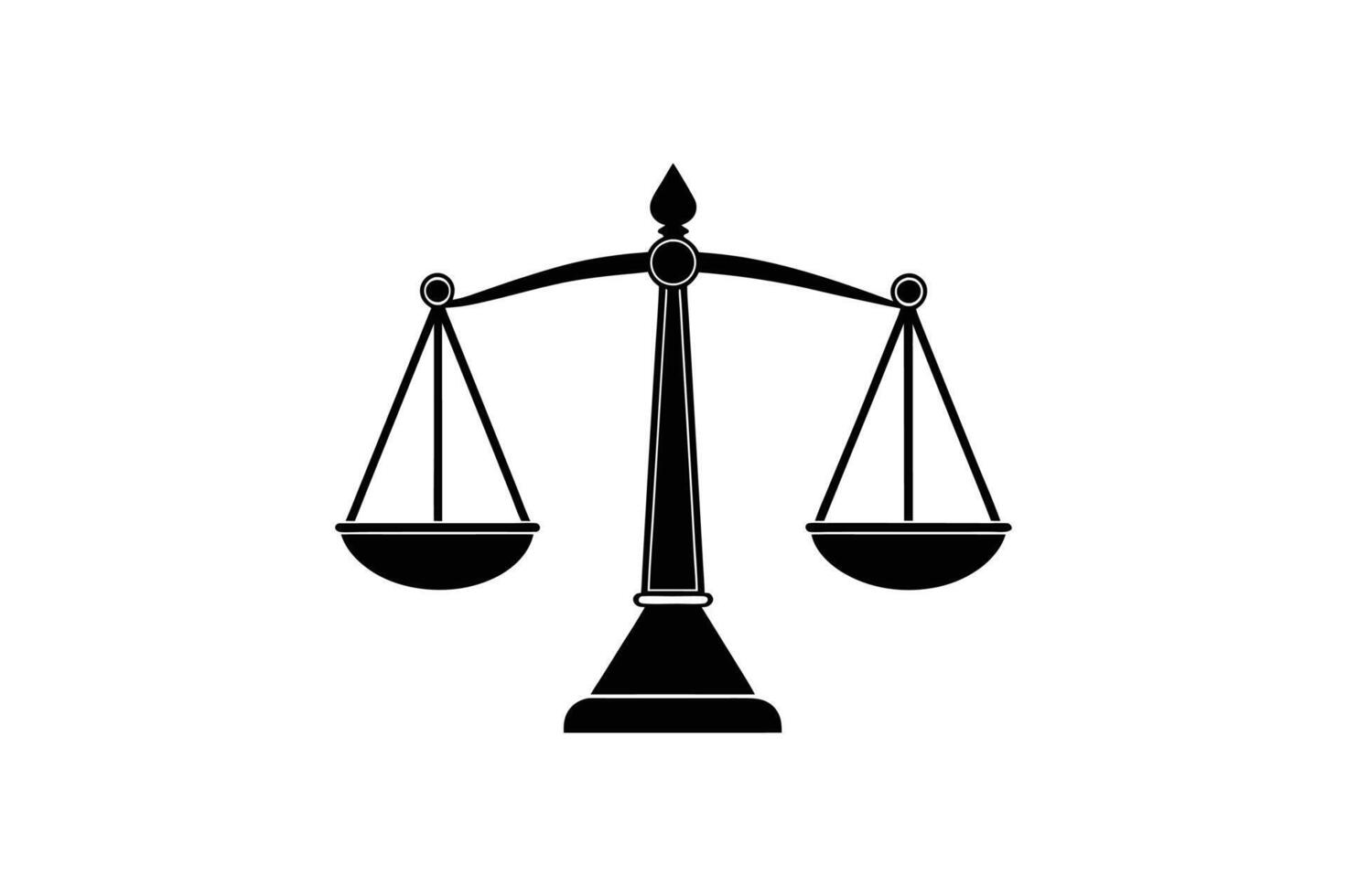 Balance scale cartoon, clipart, and line art in one versatile design vector
