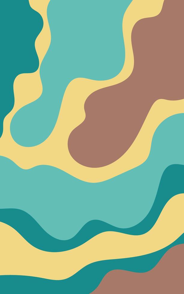 A colorful abstract background with waves and clouds vector