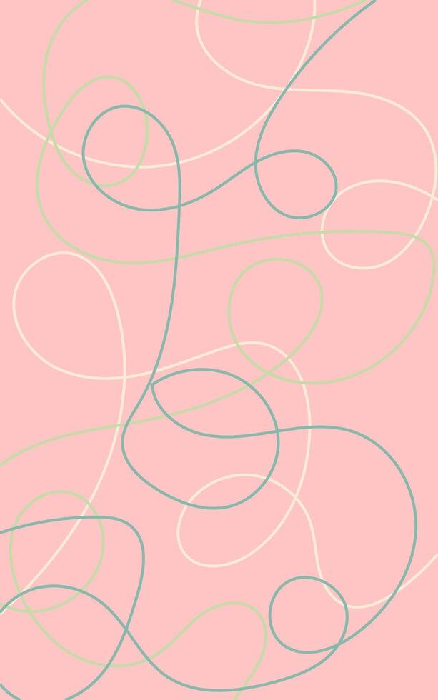 A pink background with a spiral pattern vector