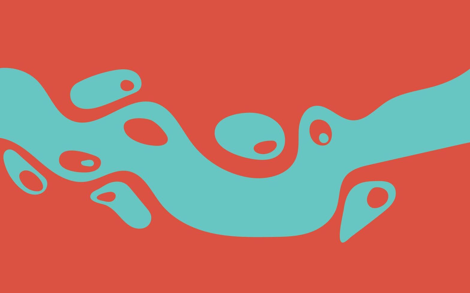 A red and blue abstract design with a wave vector