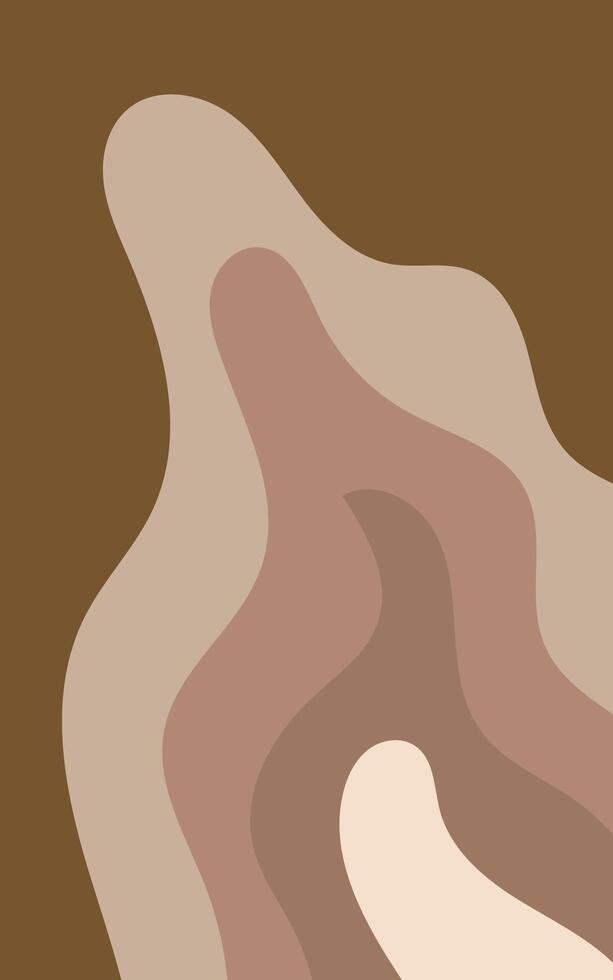 A brown and white abstract background with a cat vector