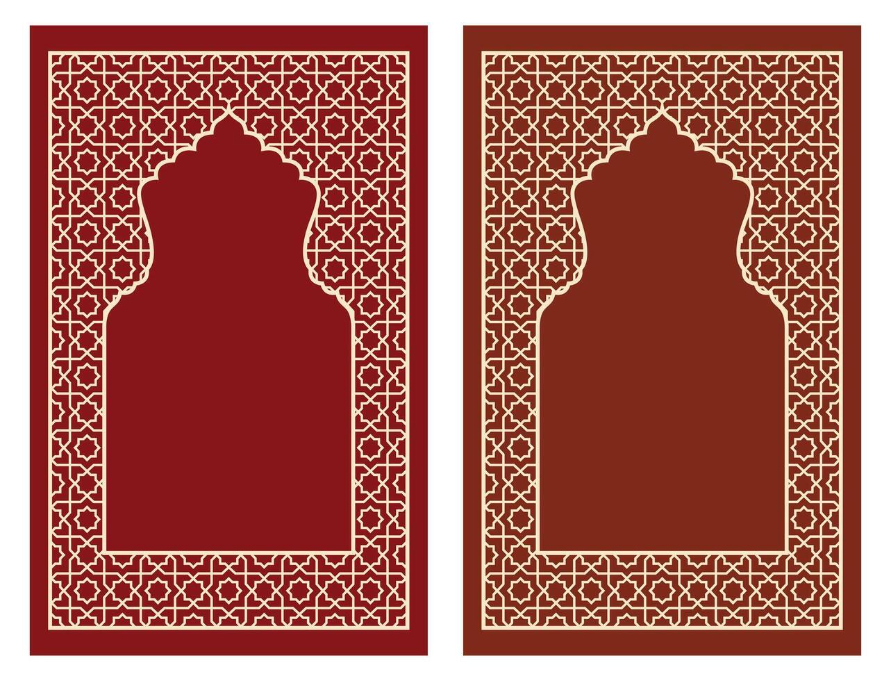 Prayer mats design vector