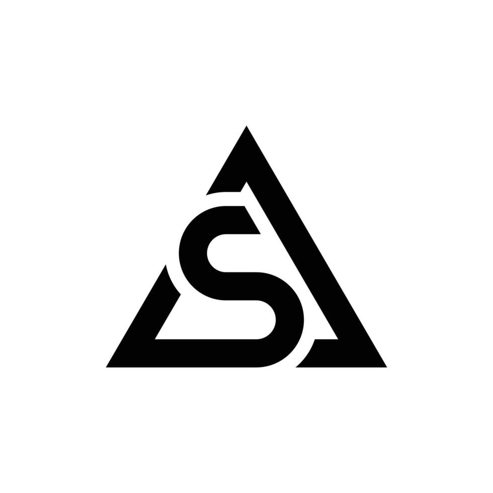 Letter s a creative initial new unique typography branding logo vector