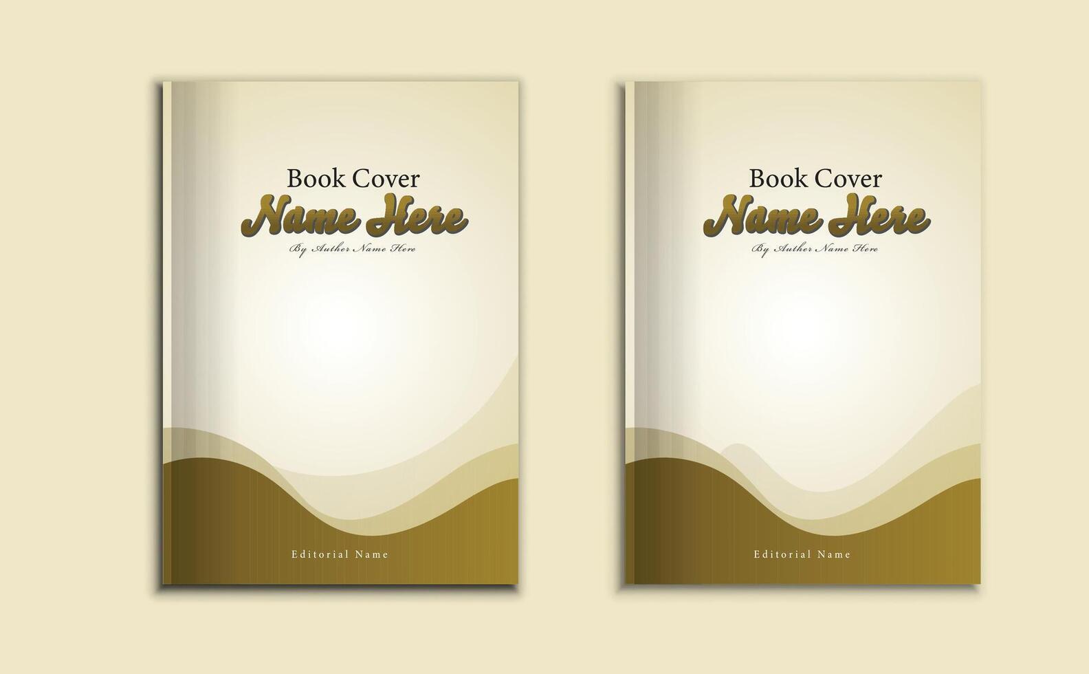 Modern style new book cover design or annual report template with two sets vector