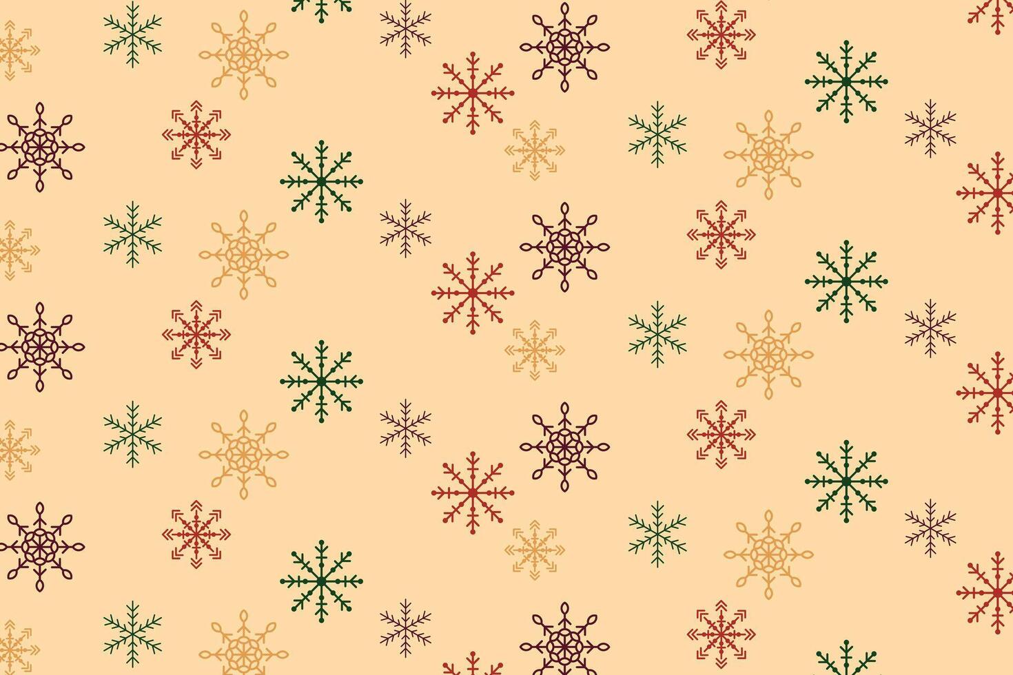 Snowflakes Christmas pattern vector