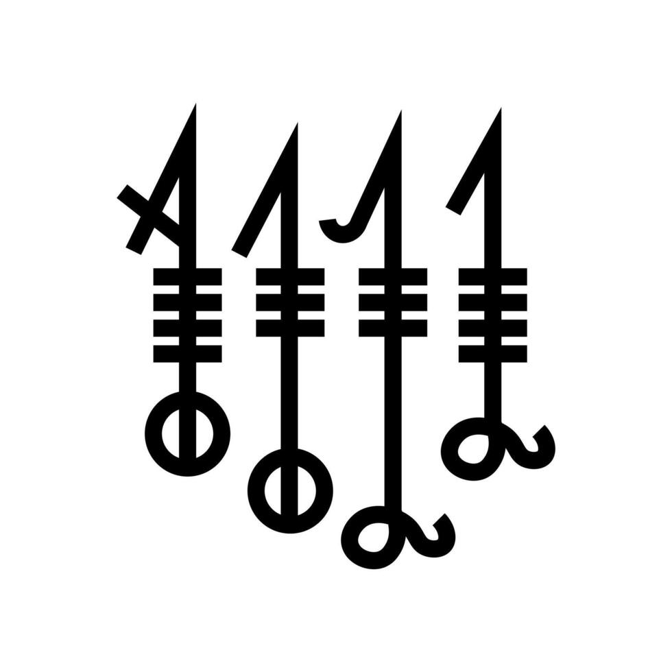 Svefnthorn icon, Scandinavian, Norse symbol vector