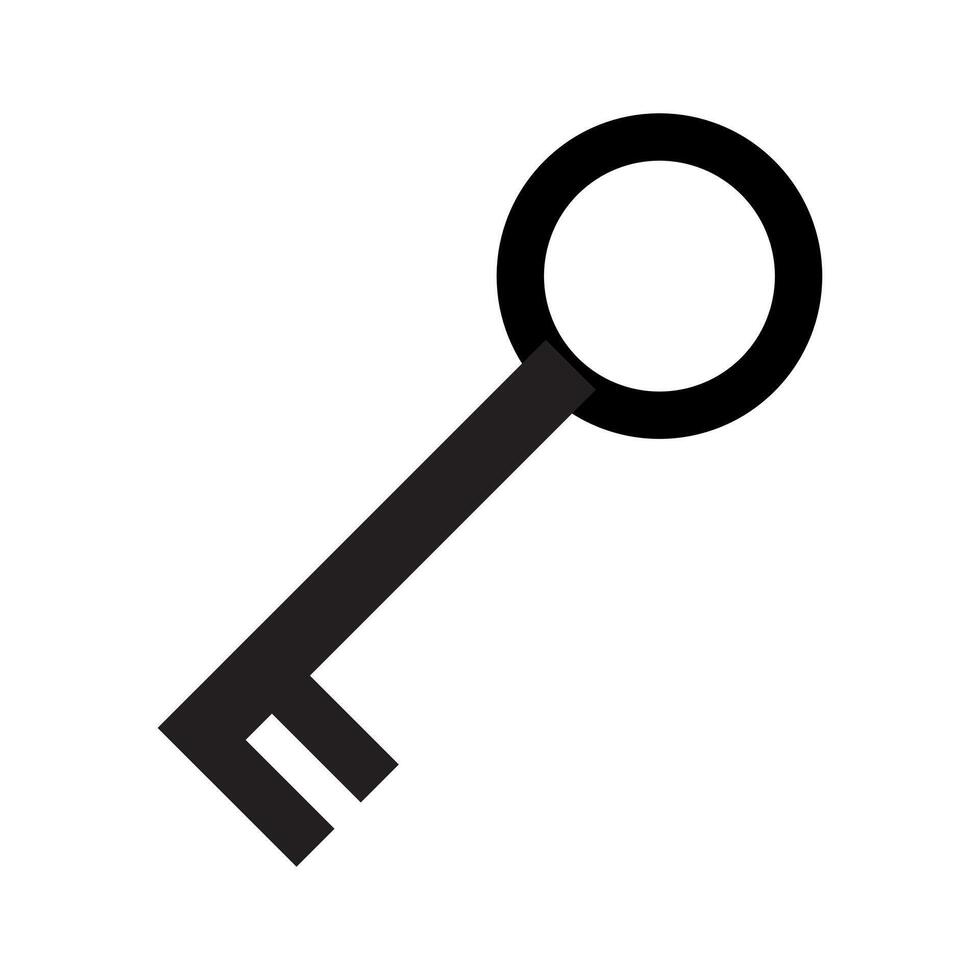 Key icon, simple design vector
