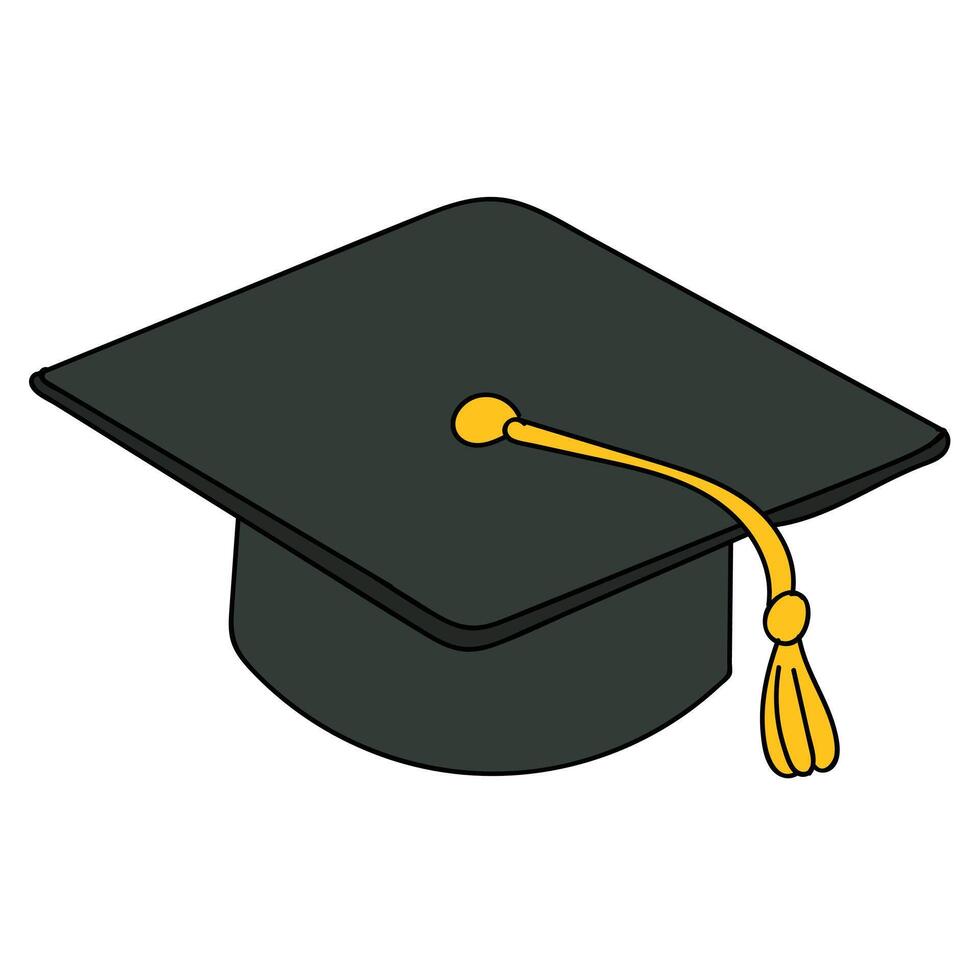 Illustration of a Classic Graduation Cap vector
