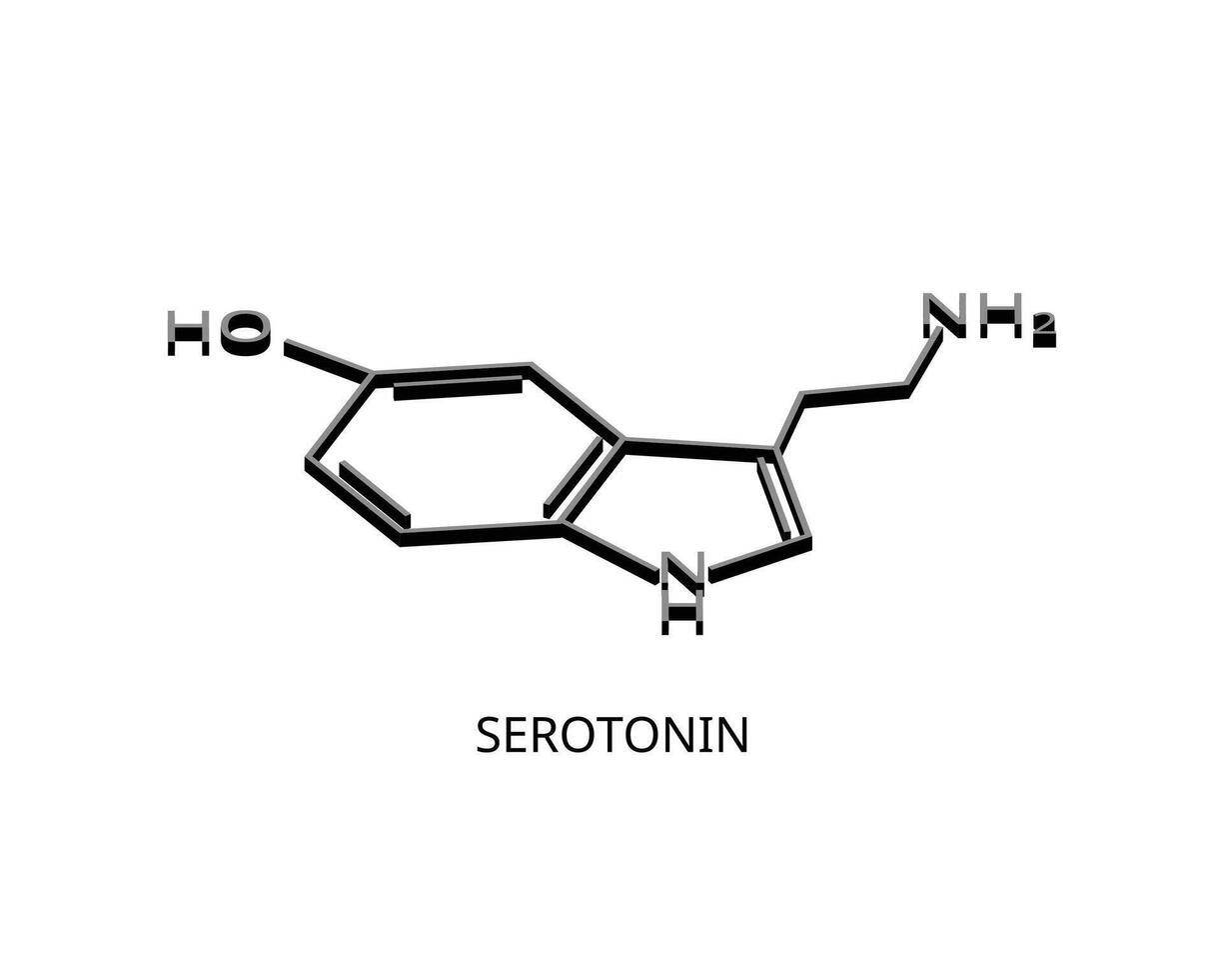 Serotonin hormones plays a key role in such bodily functions as mood, sleep, appetite, anxiety, digestion, blood clotting and sexual desire vector