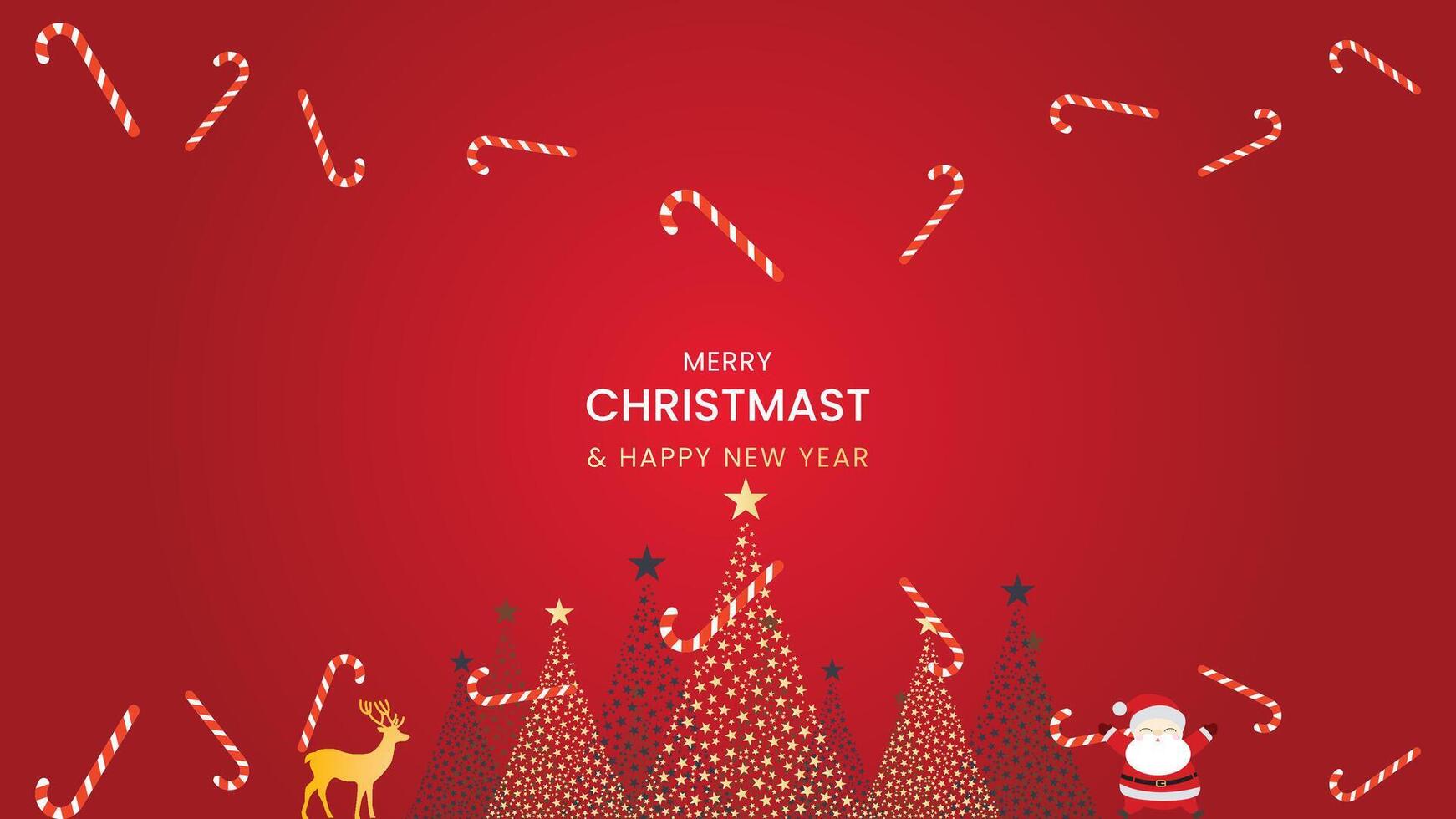 christmas background contain golden trees suitable for decoration holiday , simple minimalist and elegance background vector