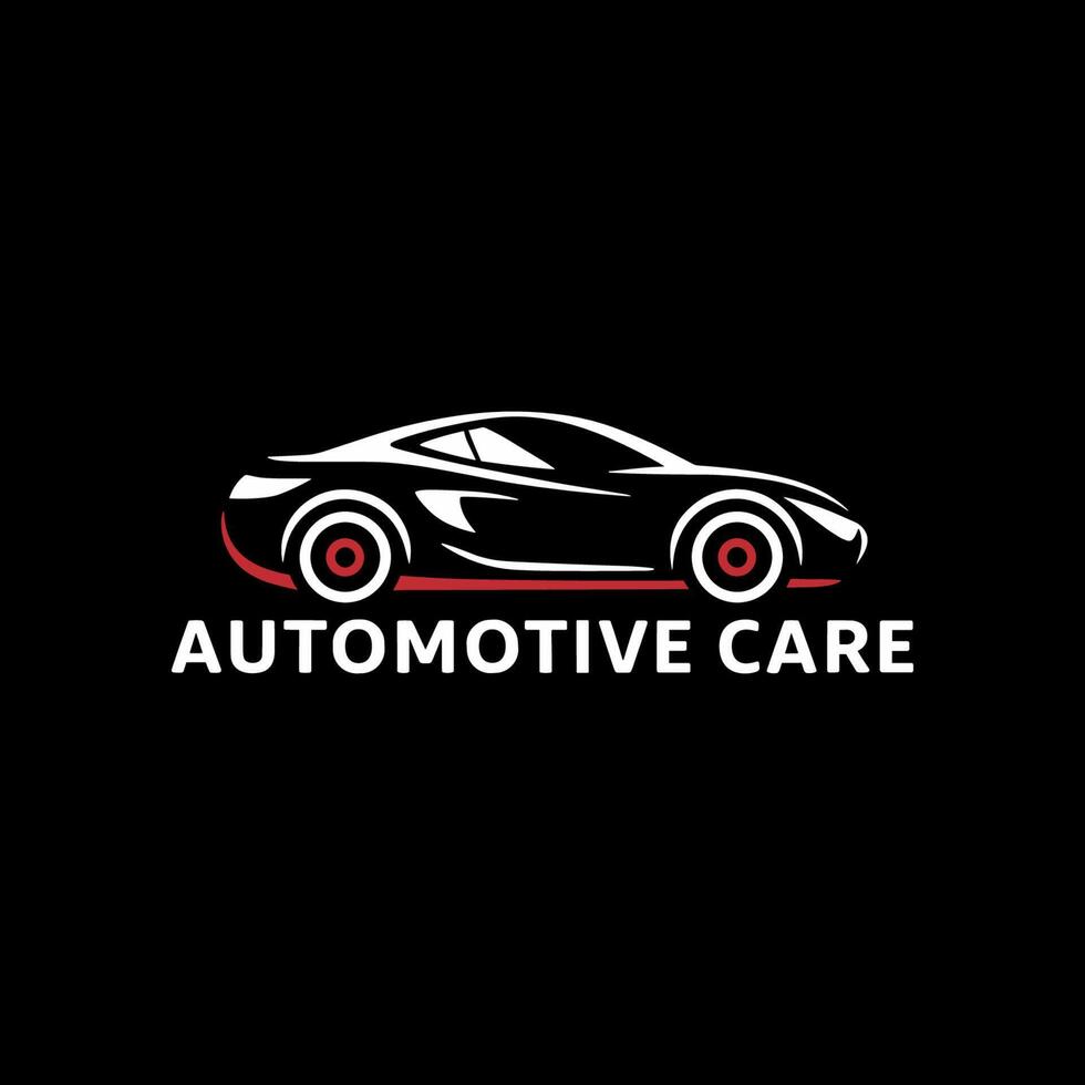 automotive care logo design minimalist vector