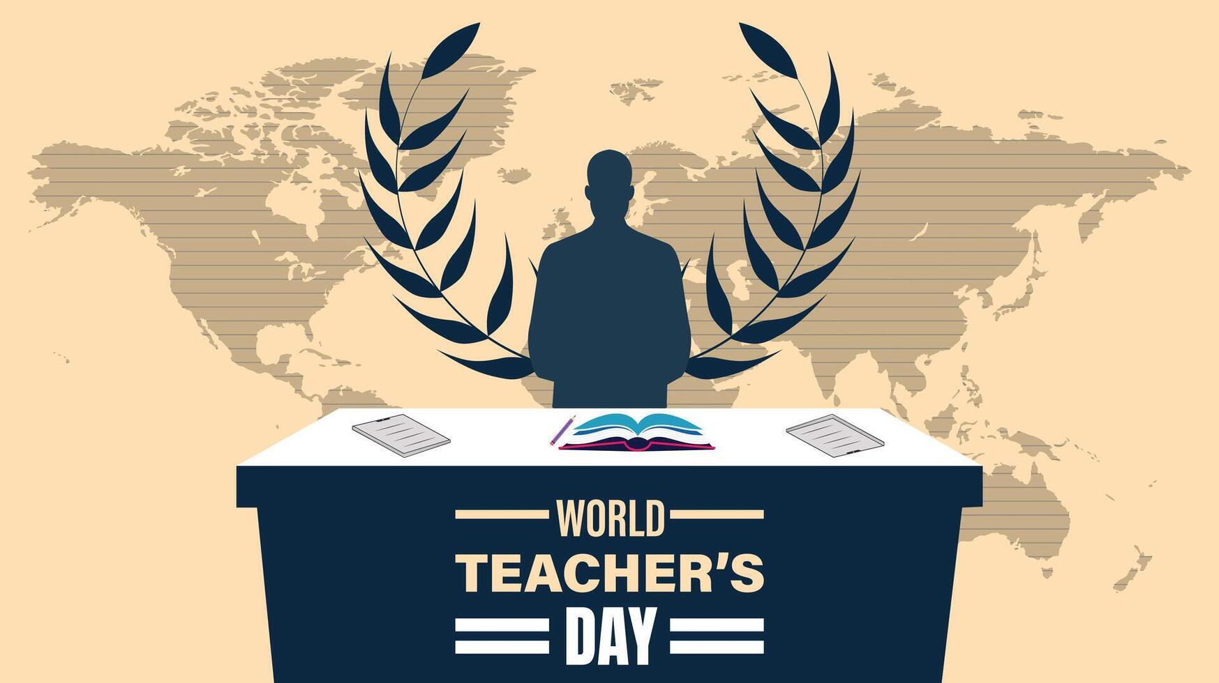 Teachers Inspire Building Tomorrows Leaders, World teachers day vector