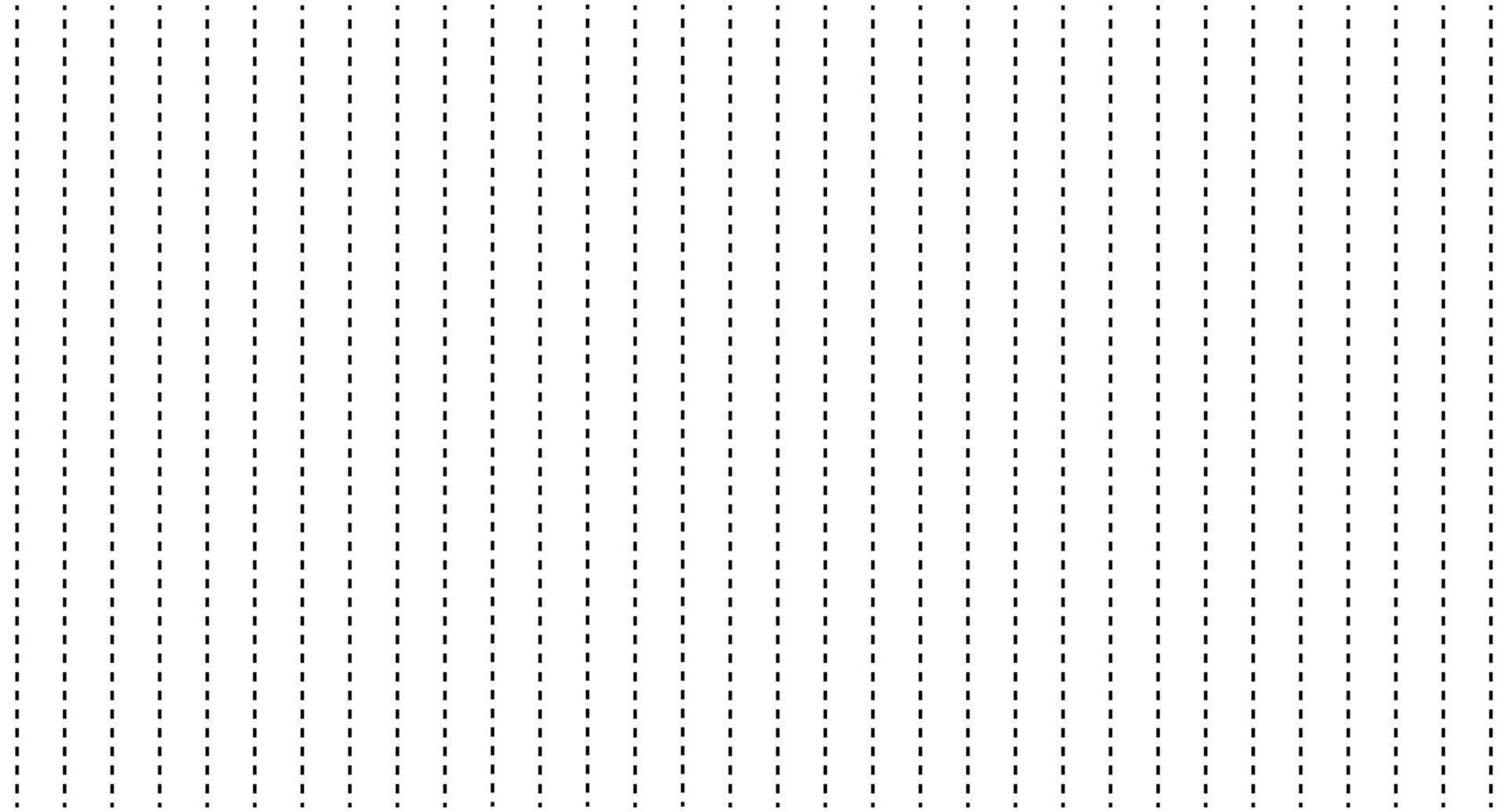 Vertical dotted straight hand drawn line sewing stitch indigo hand drawn line. vector