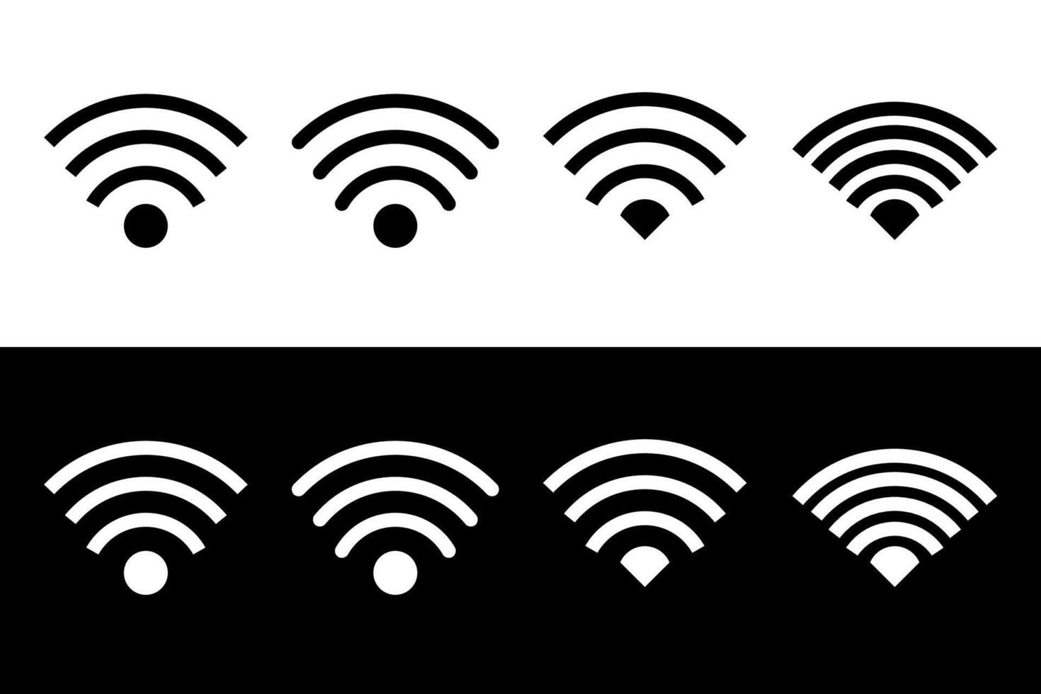Wifi icon sign symbol. Internet and mobile connection. WiFi symbol illustration. vector