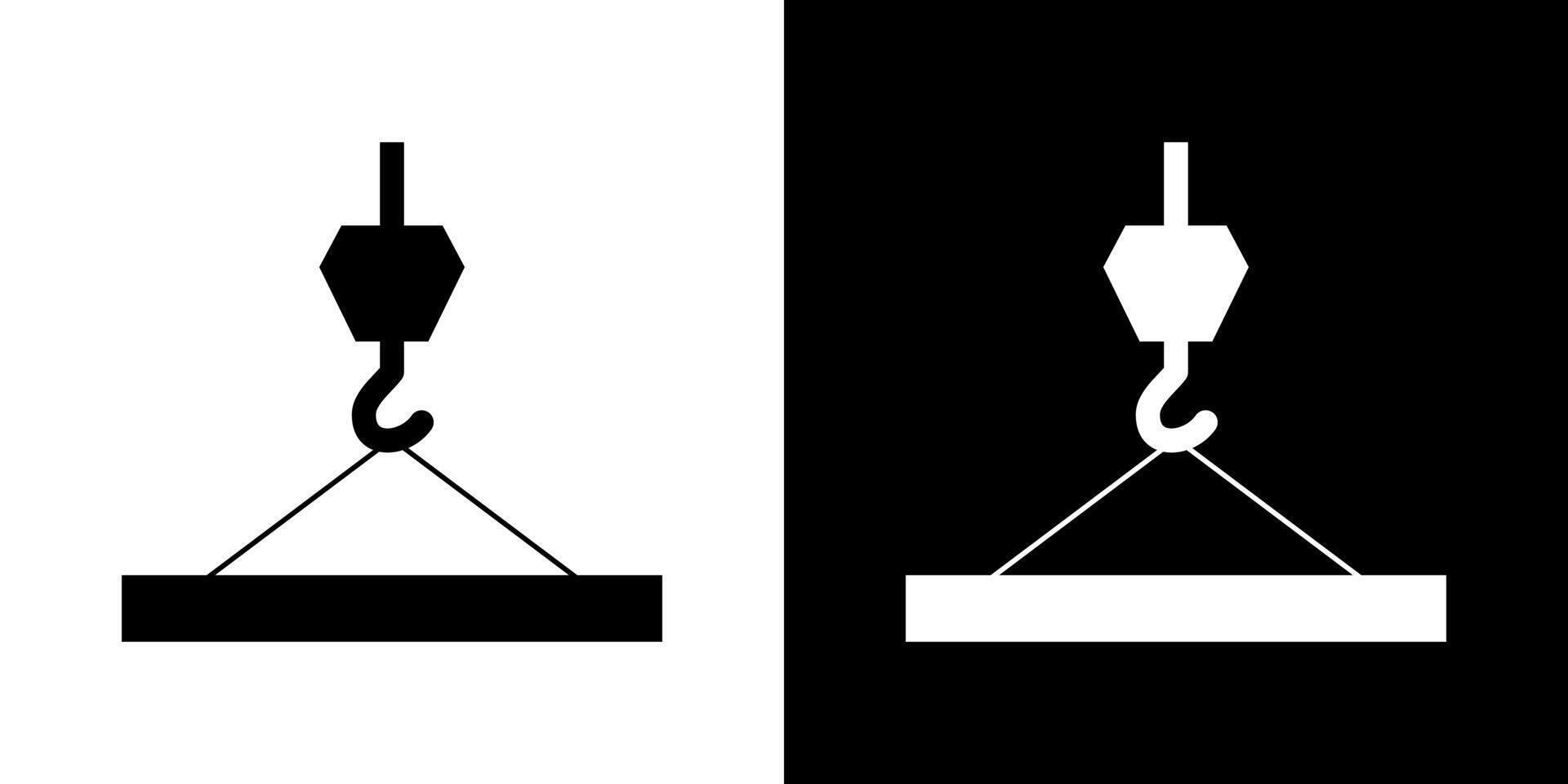 Overhead crane. Danger hazard sign. Safety signs and symbol illustration. vector